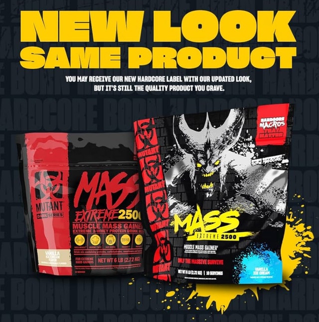 Mutant Mass Extreme Gainer Whey 6lbs - photo 3