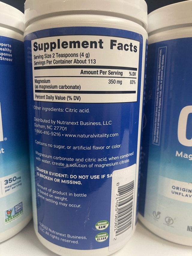 Natural Calm Magnesium Citrate Powder (Unflavoured) 452g - photo 5