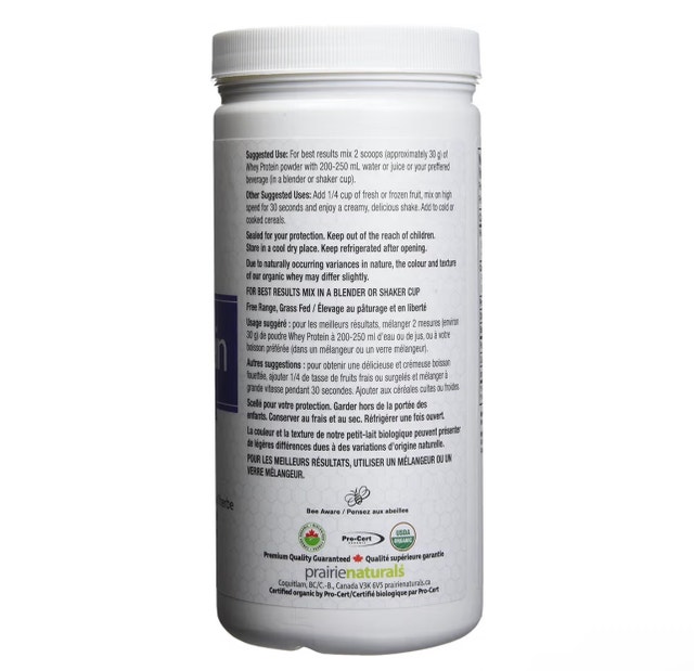 Prairie Naturals Organic Whey Protein, Natural, 300g - photo 3