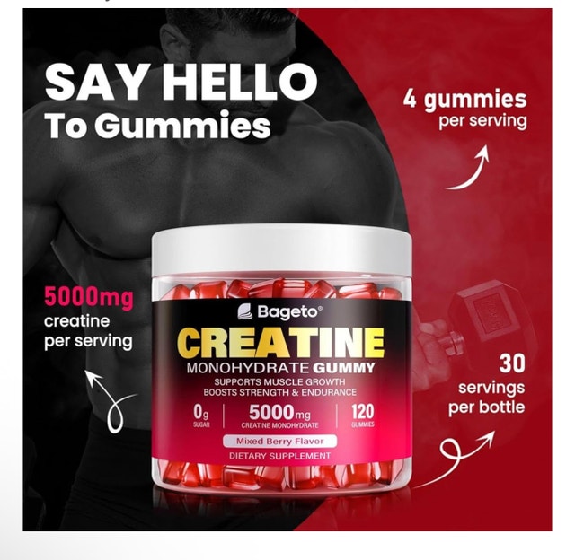 Creatine Monohydrate Gummies 120 Count - photo 3