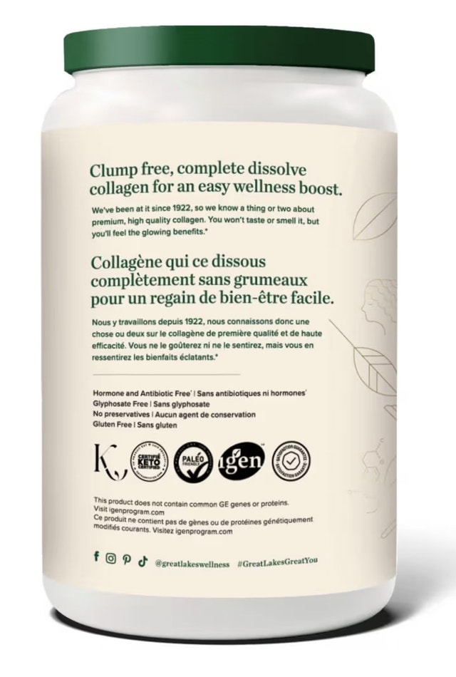 Great Lakes Wellness Collagen Peptides 907g - photo 3