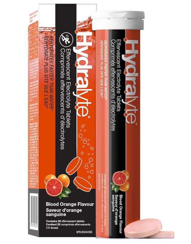 HydraLyte Effervescent Electrolyte Tablets - Blood Orange