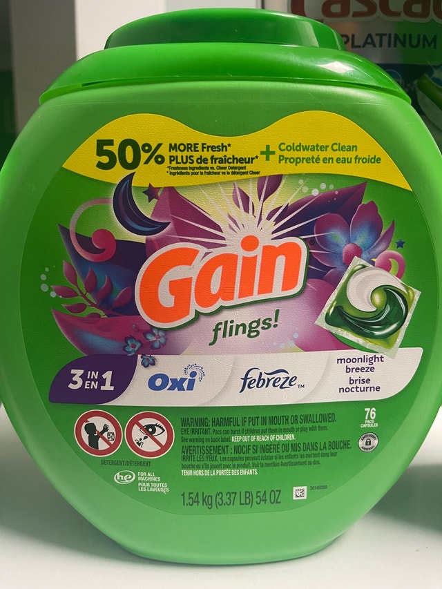 Gain Flings Laundry Detergent Pacs, Moonlight Breeze Scent