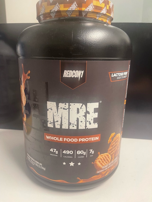 REDCON1 MRE Protein Powder, Peanut Butter Cookie (7 lbs) - photo 2