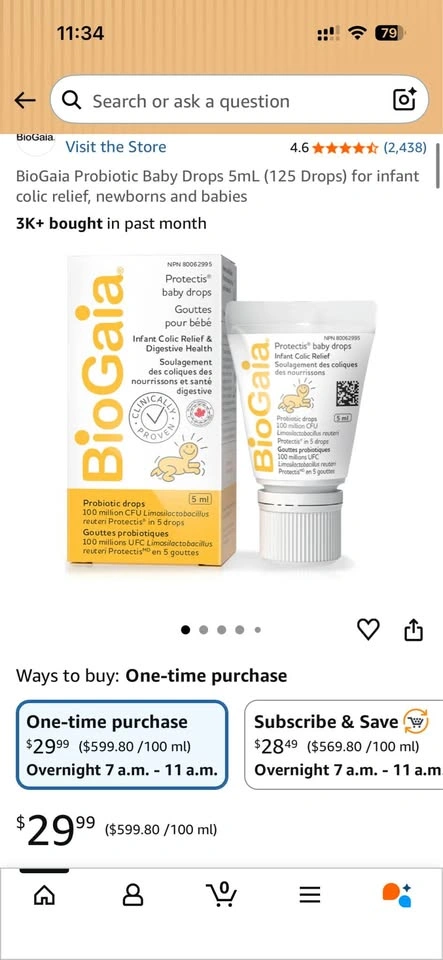 $30 | BioGaia Baby Digestive Drops - photo 2