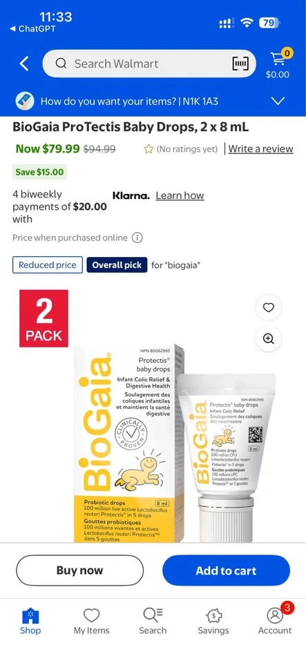 $30 | BioGaia Baby Digestive Drops - photo 3