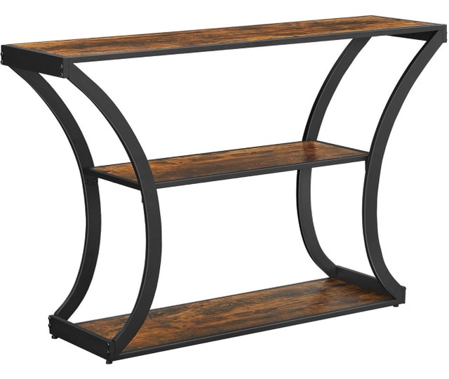New Console Table - Rustic Brown Curved Frames