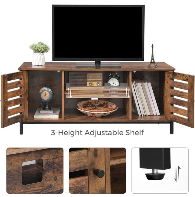 TV Stand/Bench for 50", Rustic Brown ULTV43BX4 - photo 4