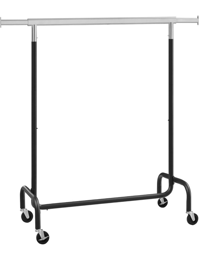 Heavy-Duty Extendable Clothes Rack with Wheels