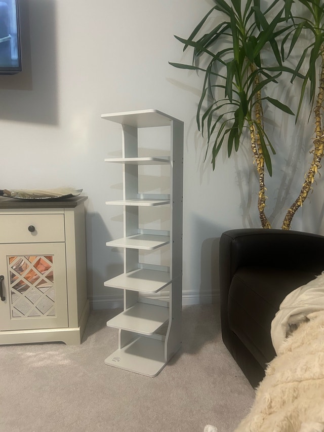 Vertical Shoe Rack/ Storage Organizer/ Slim Corner Shelf - photo 3