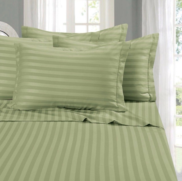 New 4-Piece Queen Bed Sheet Set - Green - photo 2