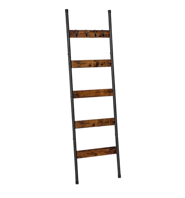 HOOBRO Blanket Ladder, 5-Tier Towel Rack - New