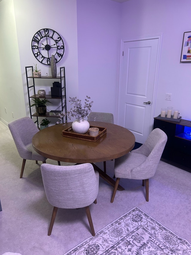 NORTHRIDGE HOME HUXTON DINING TABLE WITH 4 CHAIRS (5PC)