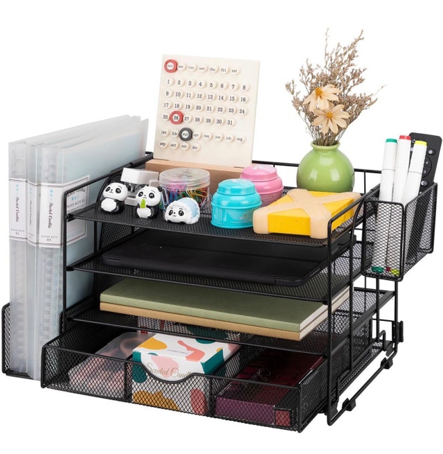 New Soilsiu Desk Organizer with Drawer