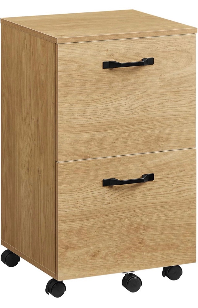New VASAGLE File Cabinet / Nightstand - Straw Yellow (UOFC040Y70