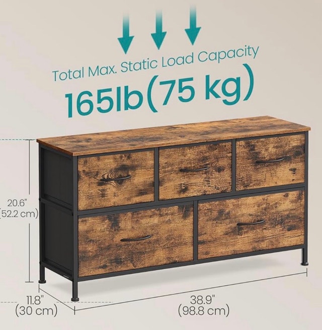 New Dresser/Chest/Organizer for Bedroom - Rustic Brown - photo 2