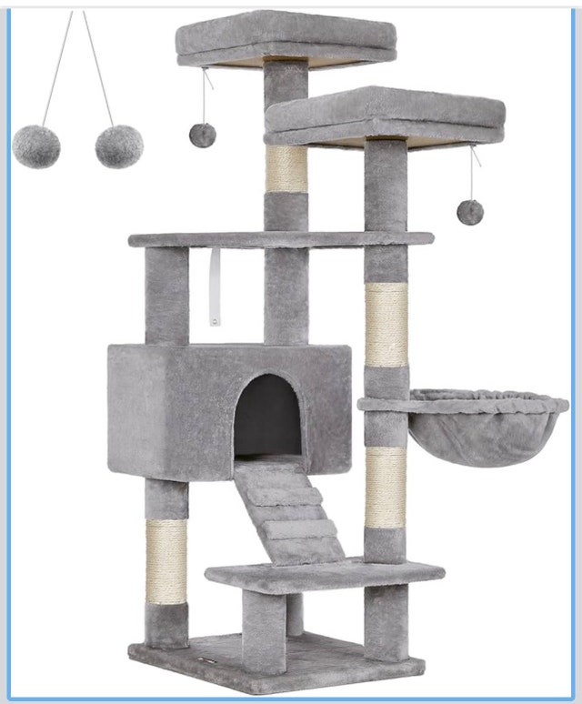 55.9 Inch Multi-Level Cat Condo Tower