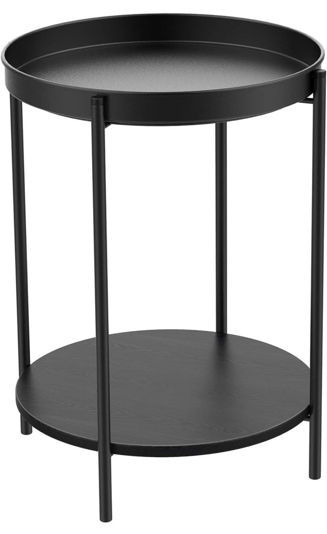 New 2-Tier End/Side/Coffee Table - Steel Frame