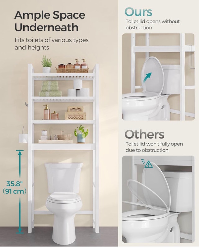 New Over The Toilet Organizer/Storage UBTS041W01 - photo 4