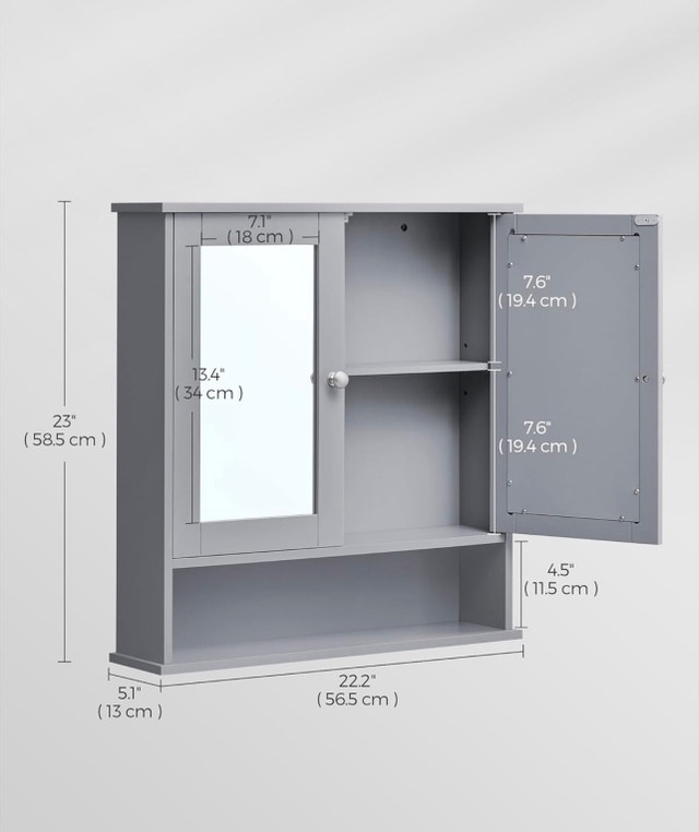 New Bathroom Wall Cabinet with Mirror - photo 3