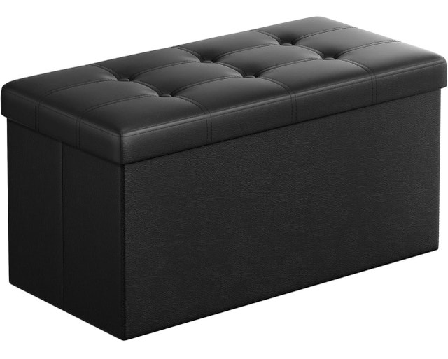 New Folding Storage Ottoman Bench