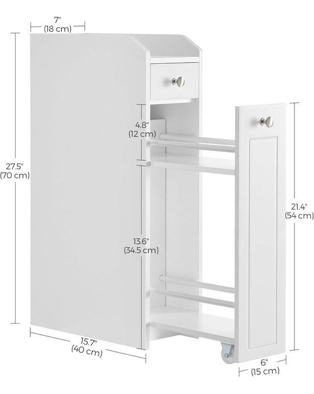 New Slim Bathroom Storage Cabinet Organizer UBBC847P31 - photo 3