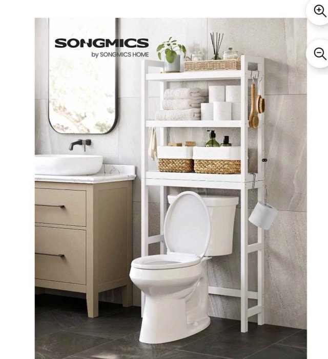 New Over-The-Toilet Storage Organizer, SONGMICS UBTS01W