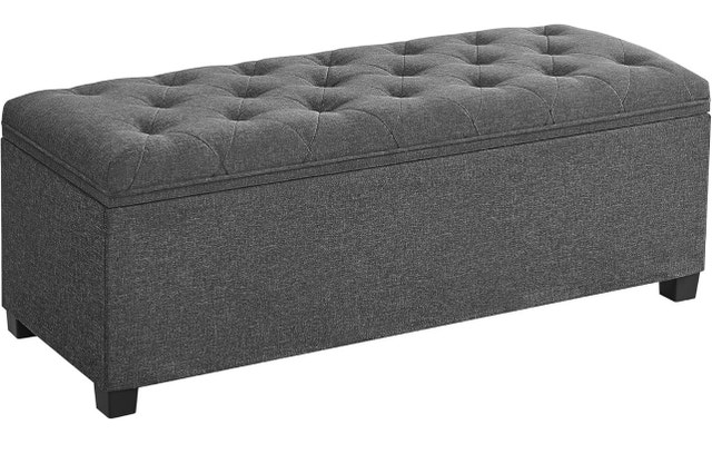 New Foldable Storage Ottoman Bench with Legs