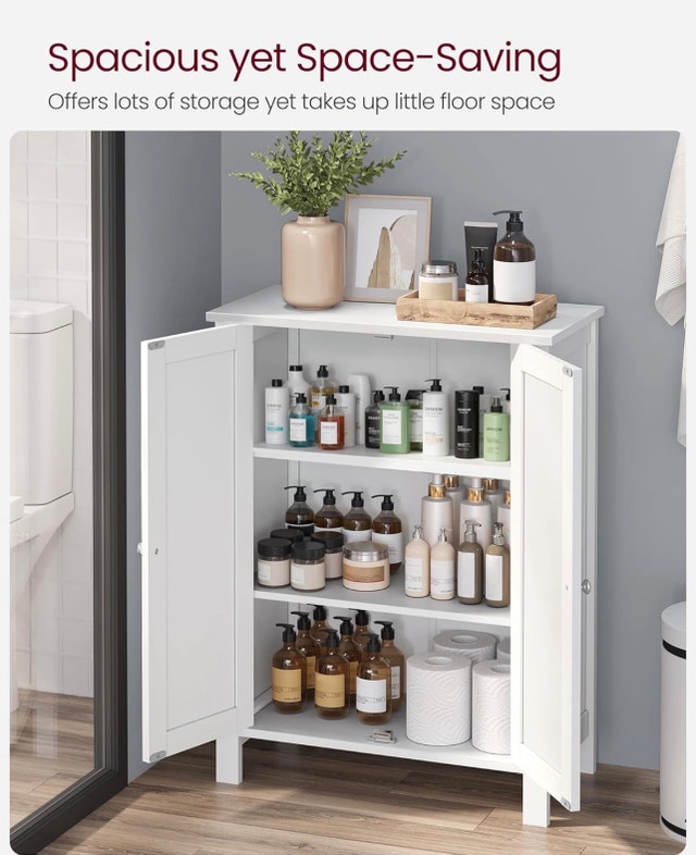 New Bathroom Floor Storage Cabinet, UBCB60W - photo 3