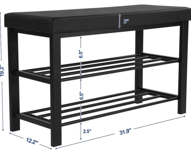New 3-Tier Shoe Bench/Rack Storage Organizer - photo 3