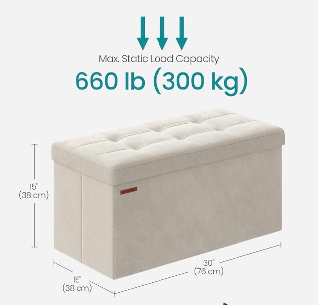 New Storage Ottoman Bench - photo 2