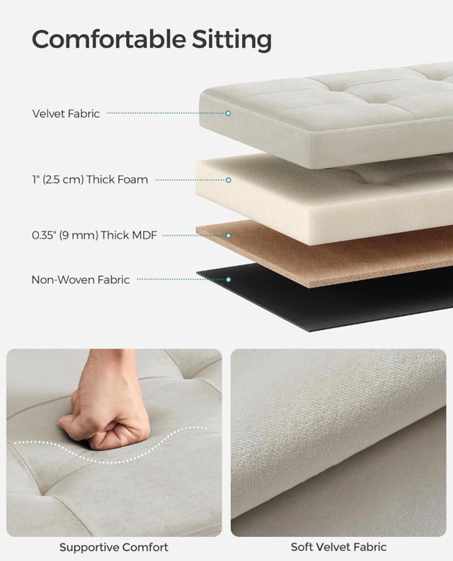New Storage Ottoman Bench - photo 3