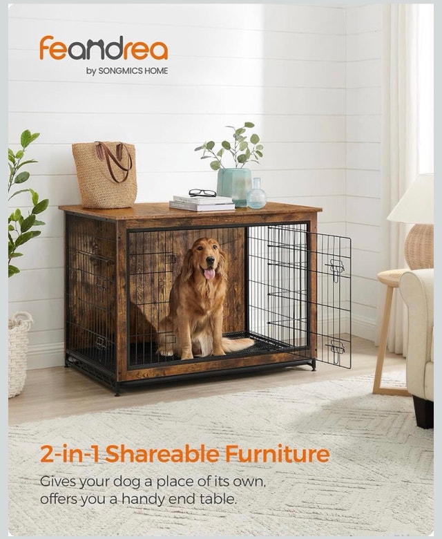 New Dog Crate Furniture / End Table - Feandrea UPFC004X01 - photo 2