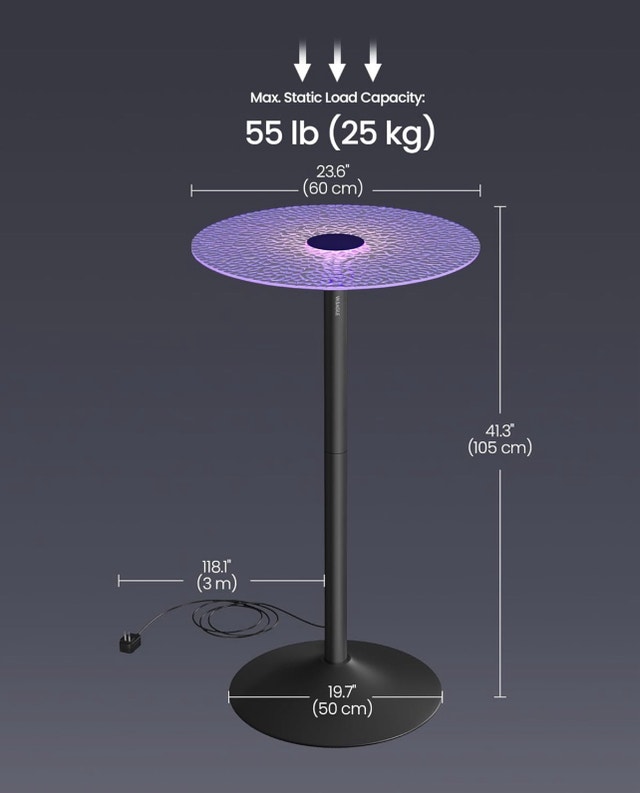 New Round Bar Table with Multi-Colored Lights - photo 2