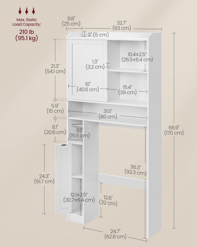 New Over The Toilet Storage Unit - photo 3