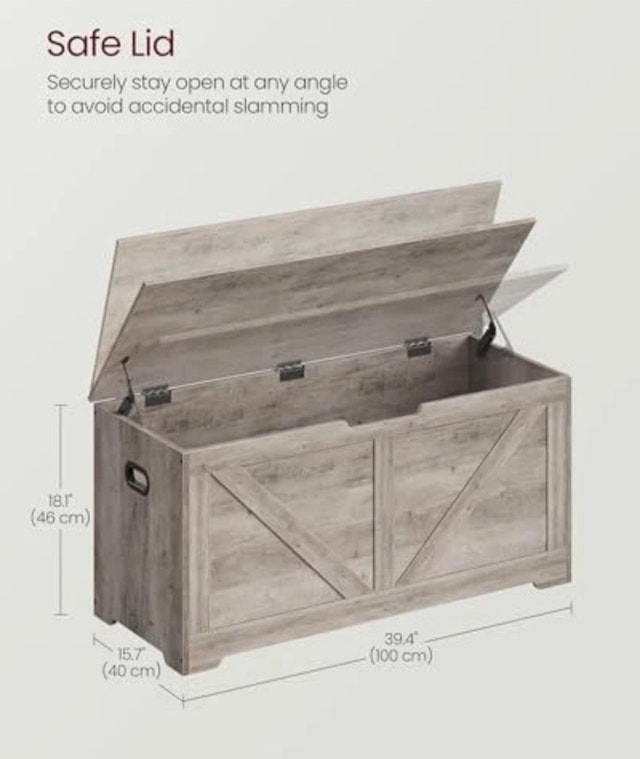 New Storage Chest/Trunk with 2 Safety Hinges - photo 2