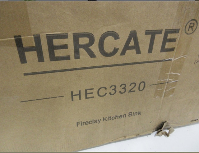 HERCATE 33" Farmhouse Kitchen Sink - Fireclay Single Bowl - photo 5