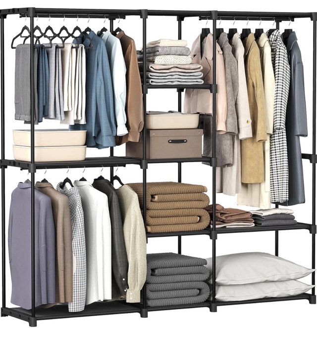 New Portable Closet Organizer Clothes Rack