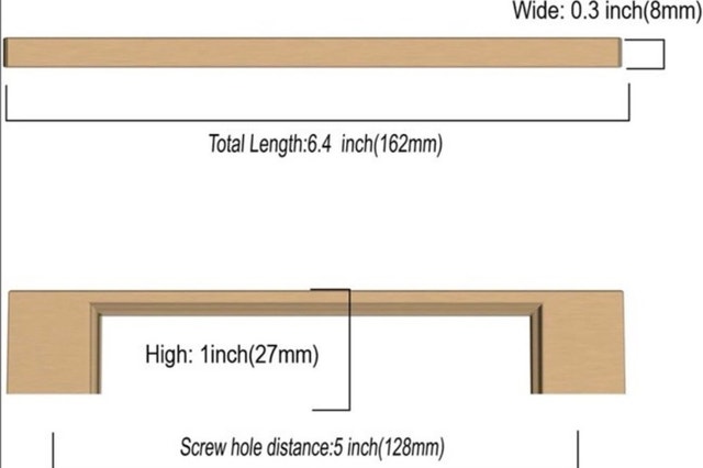 ASIDRAMA 10PK Kitchen Cabinet Pulls 6.4" Brushed Bronze - photo 2