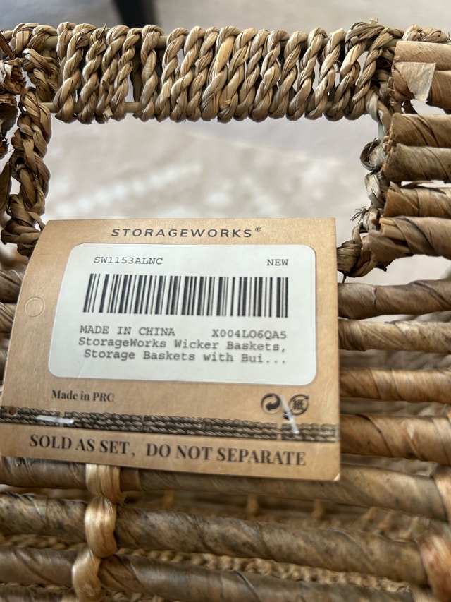 New StorageWorks Wicker Baskets - photo 4