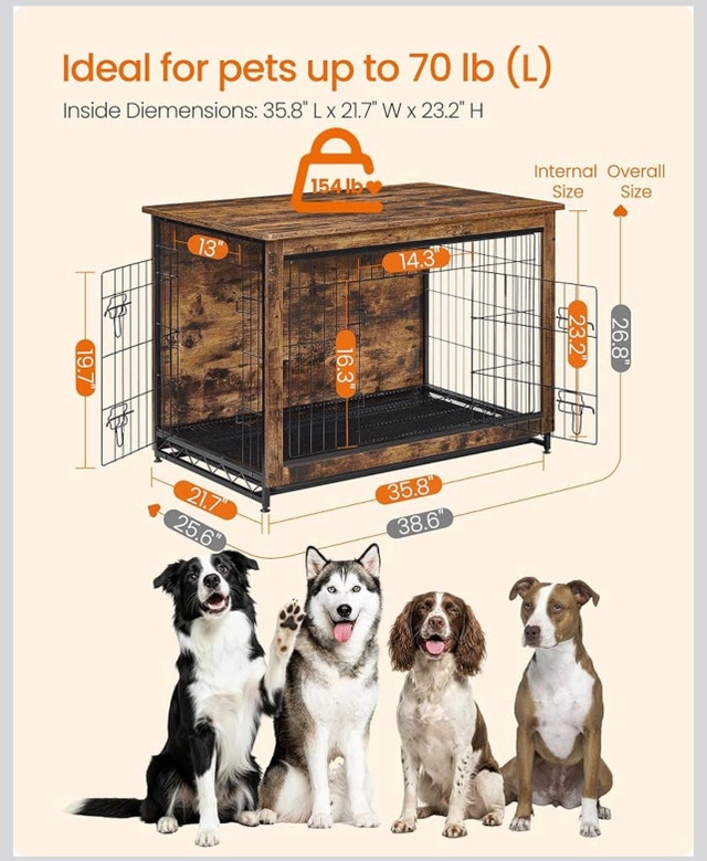 New Heavy Duty Dog Crate for Dogs up to 32kg - photo 3