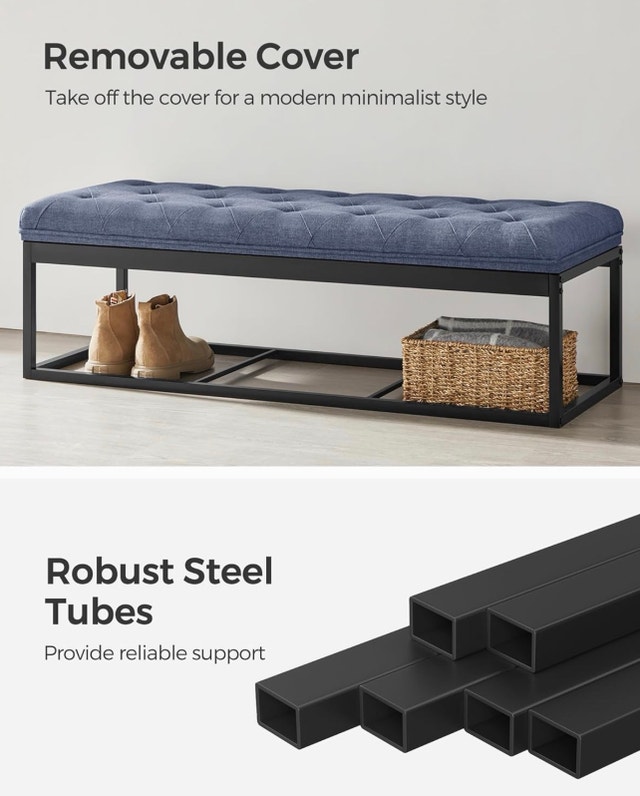 New Ottoman Bench with Legs - 660 lb Capacity - photo 3