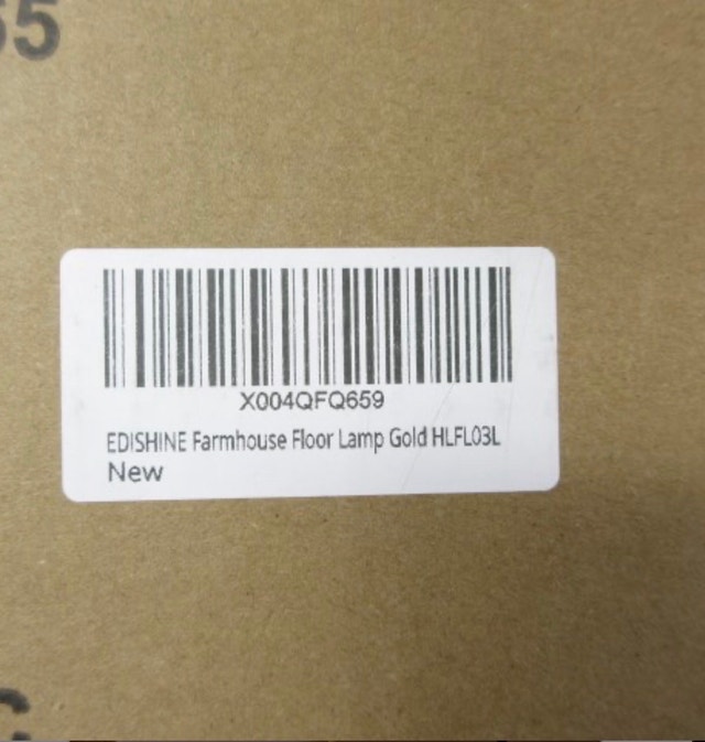 EDISHINE 70" Farmhouse Floor Lamp - Gold - photo 4