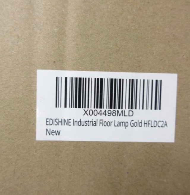 EDISHINE Dimmable Floor Lamp 65" - Gold Industrial Style - photo 4
