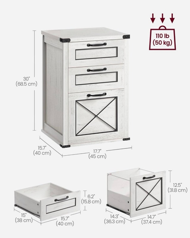 New Cabinet - Modern Farmhouse Style, 3 Drawers - photo 2