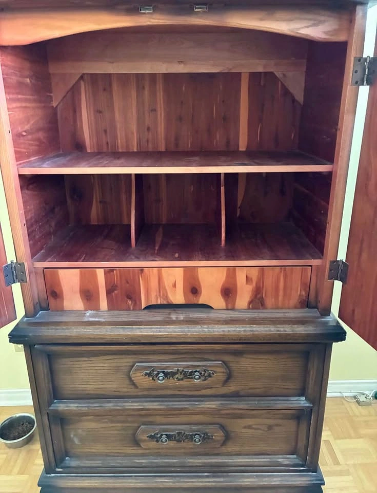Vallières Solid Wood Armoire - 1960s - photo 2