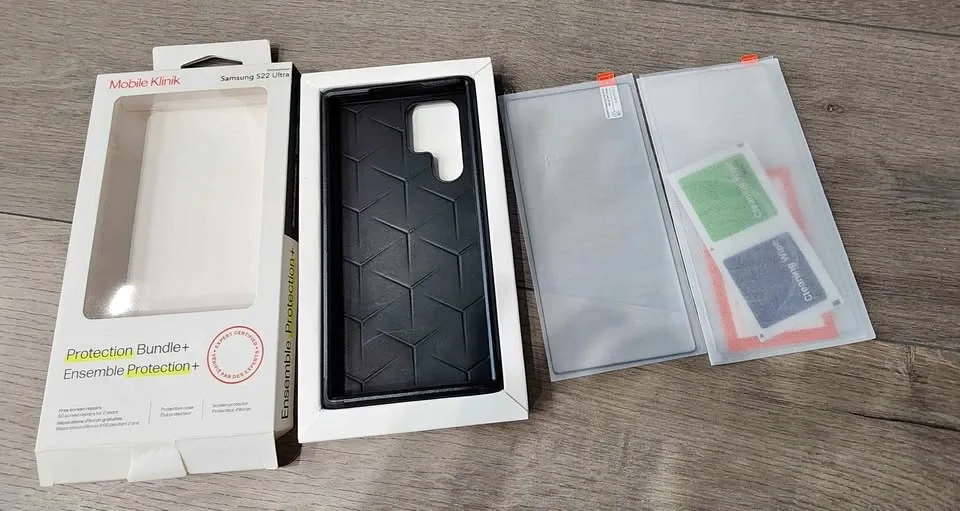 Phone Case + 2 Screen Protectors for S22 Ultra