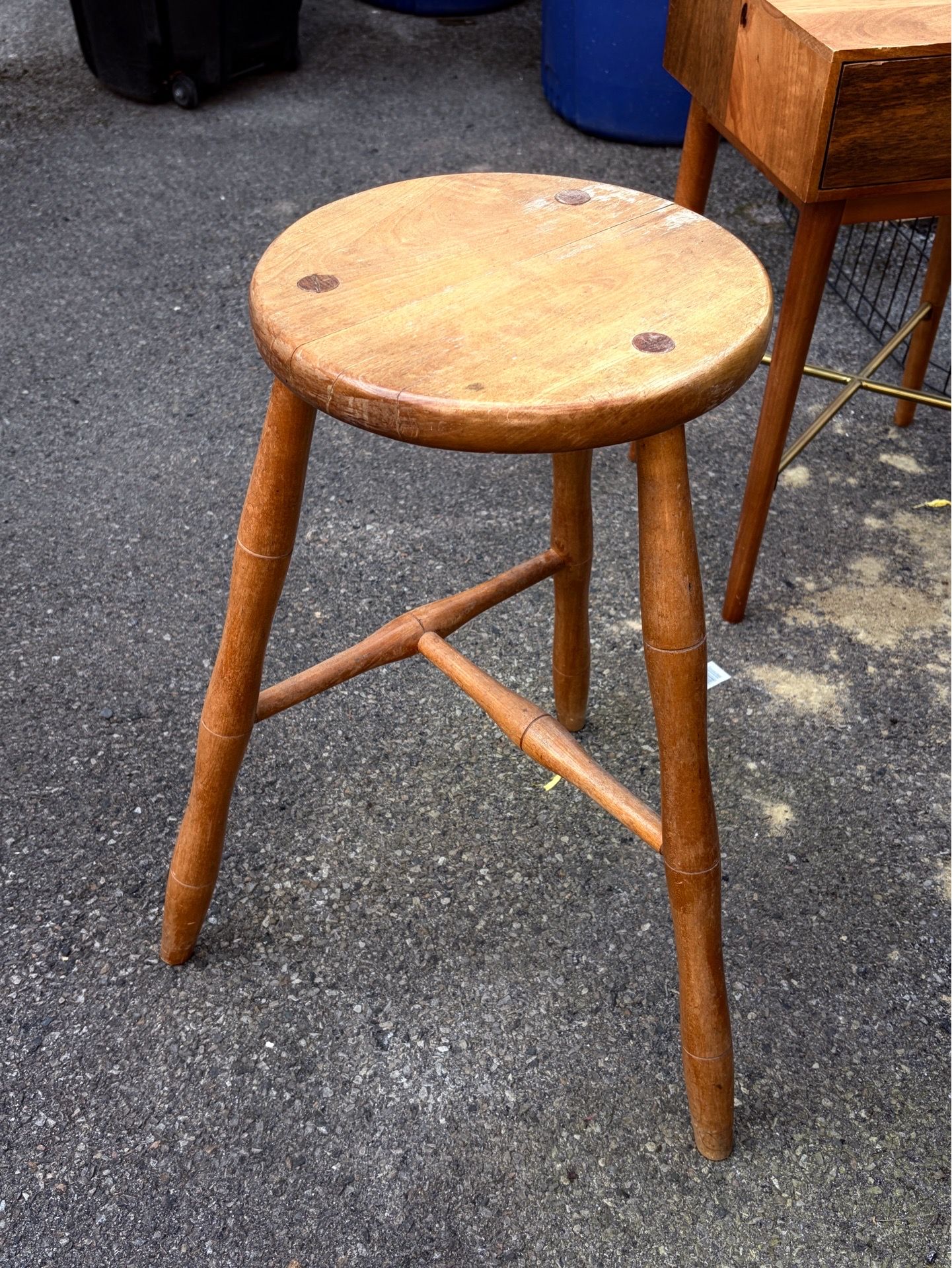 It’s a wood stool