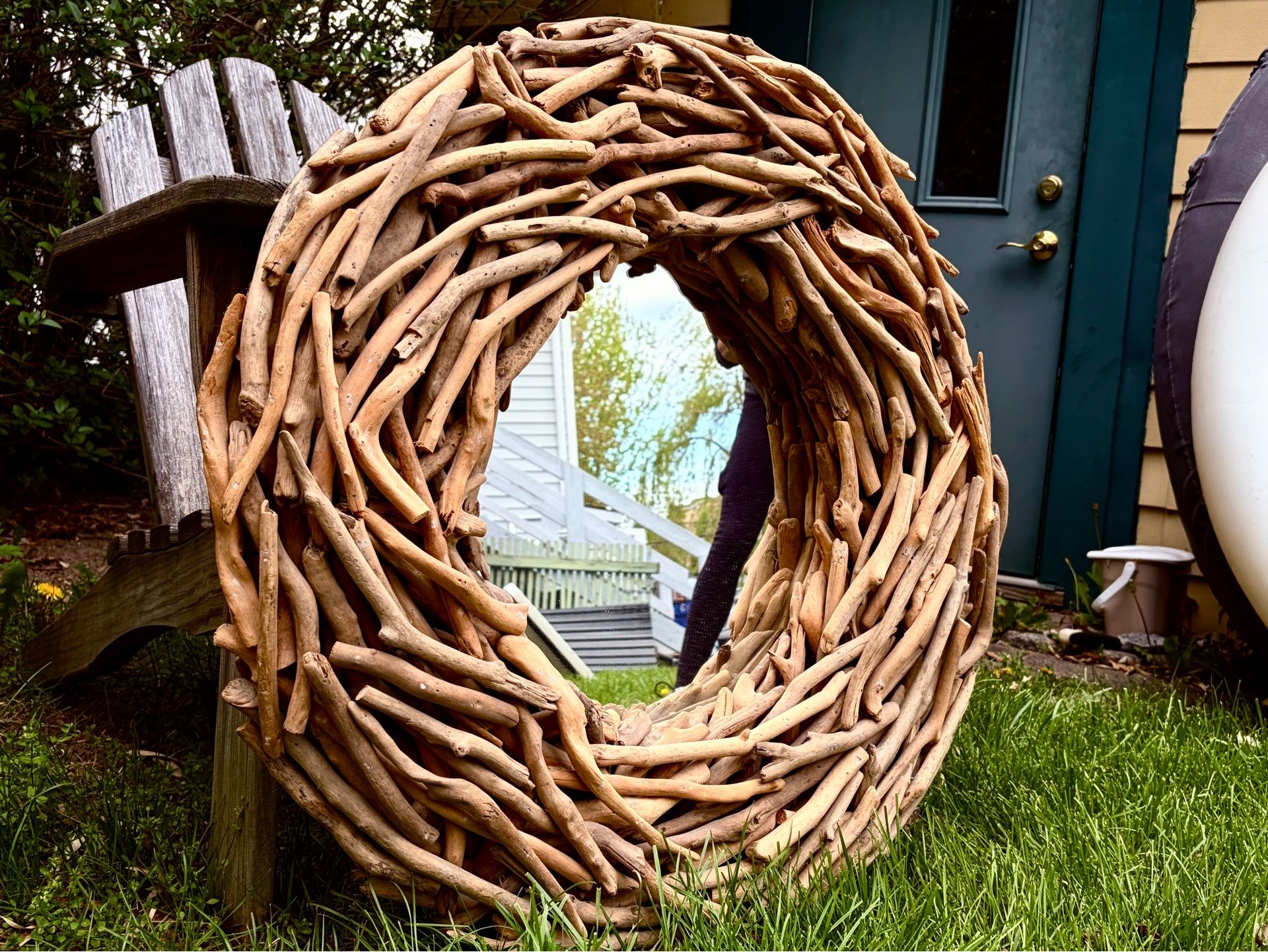 Large Driftwood Decorative Mirror