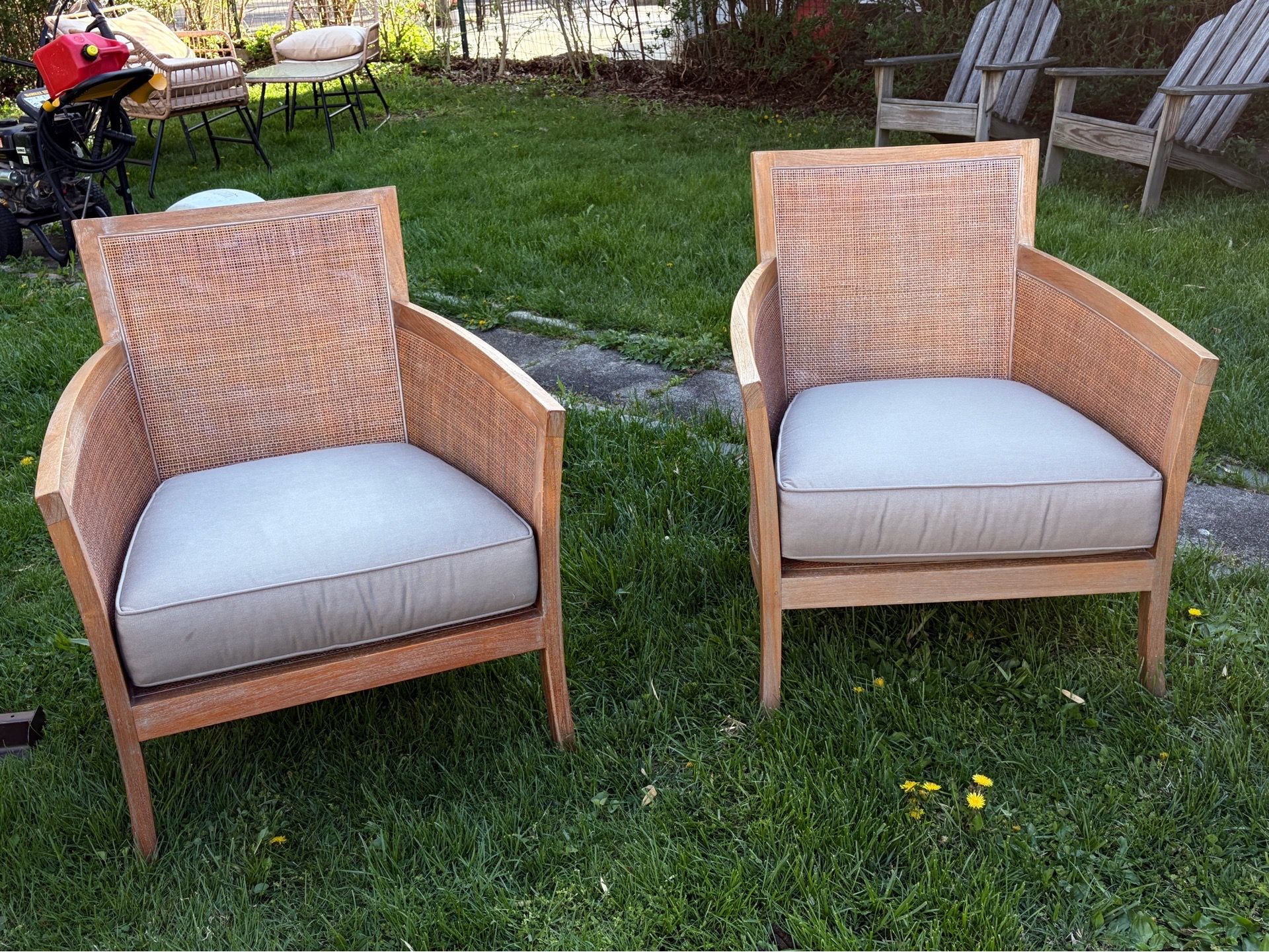 Crate and Barrel Arm Chairs